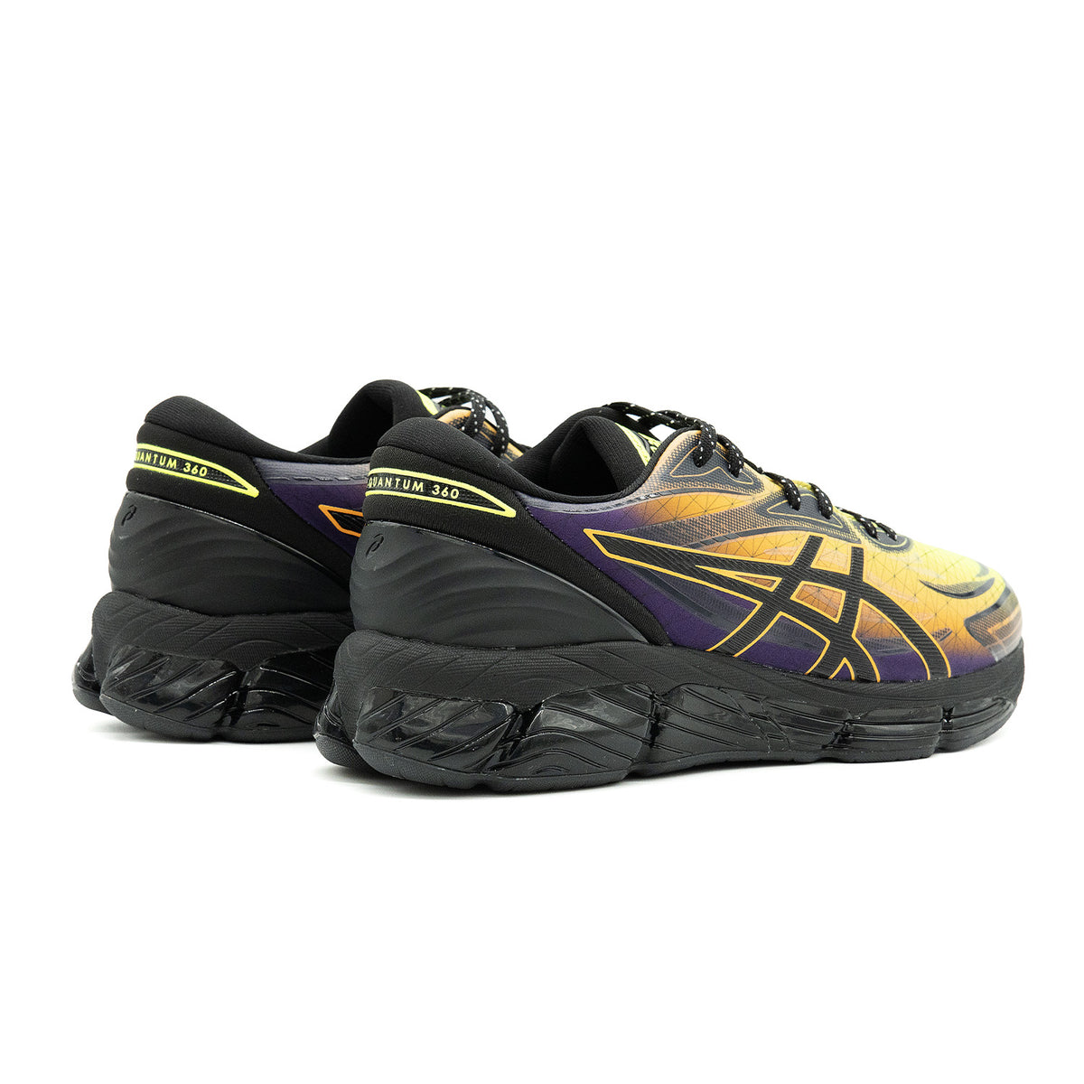 Chaussure de running Asics Gel-Quantum 360 noir et jaune – vue 4