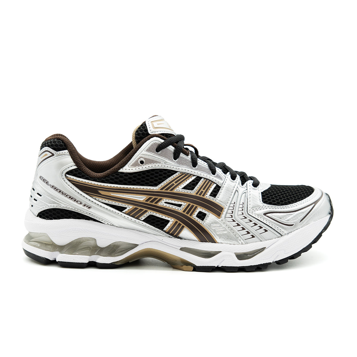 Chaussure de running Asics Gel-Kayano 14 noir et marron – vue 1
