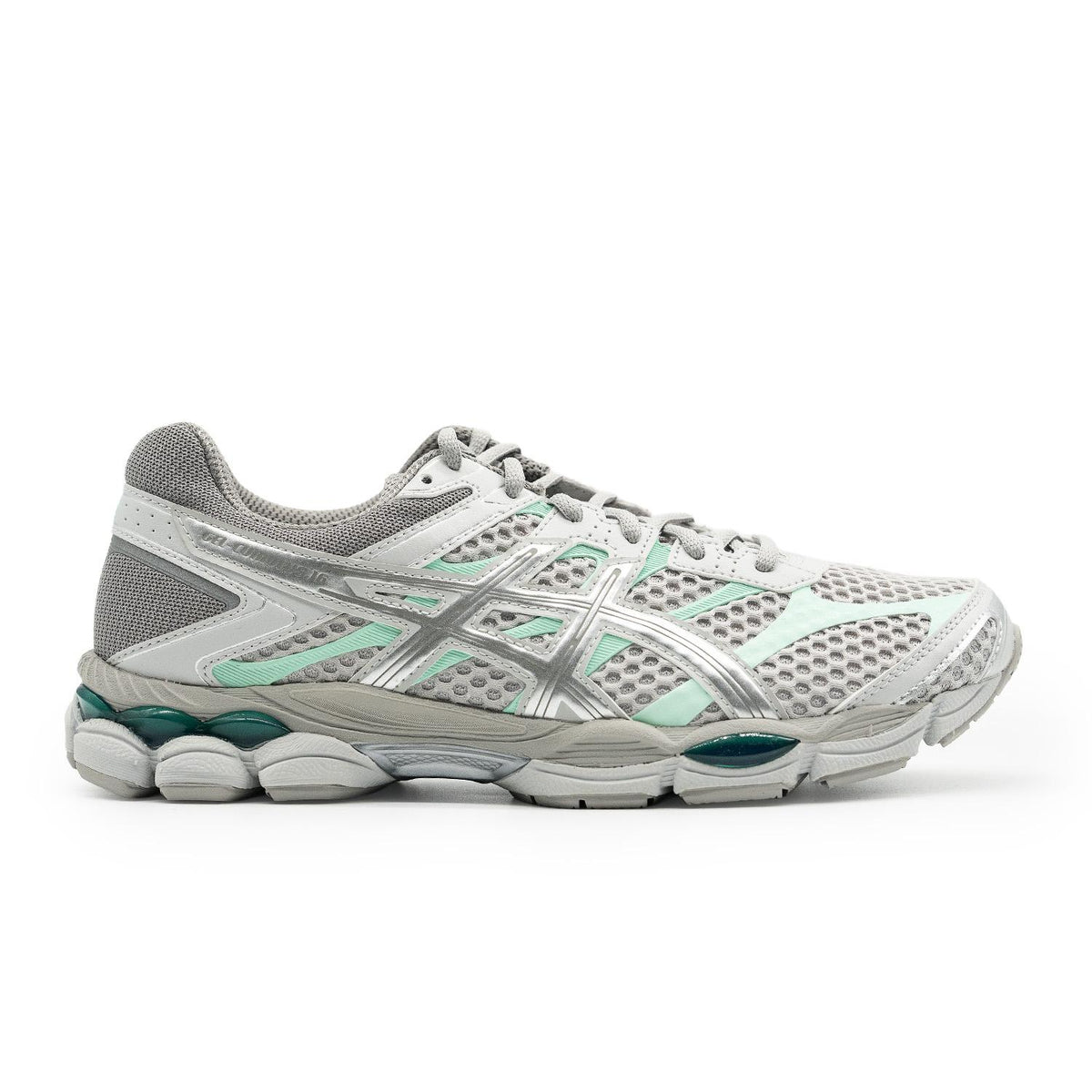 Chaussure de running Asics Gel-Cumulus 16 gris et argent – vue 1