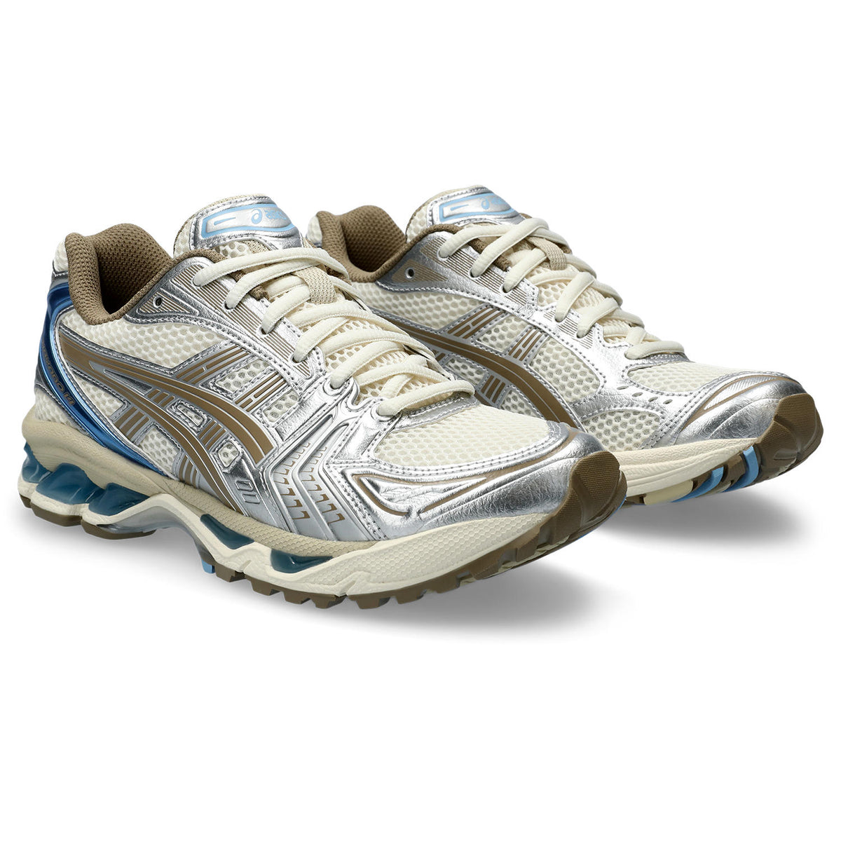 Chaussure de running Asics Gel-Kayano 14 écru et gris – vue 3