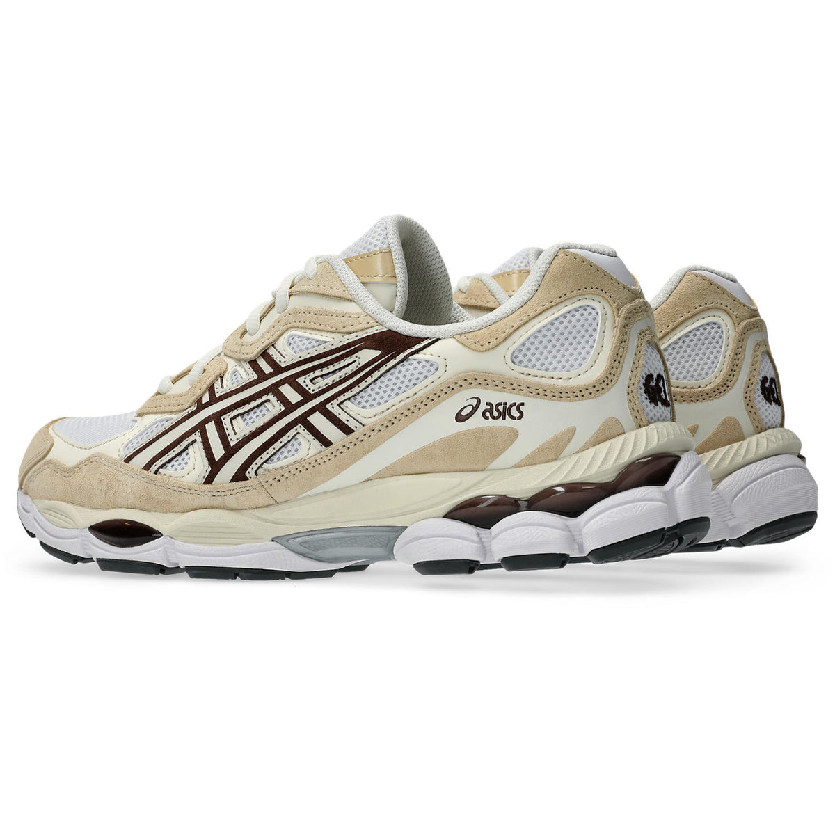 Sneakers Asics Gel-NYC blanc et marron – vue 4