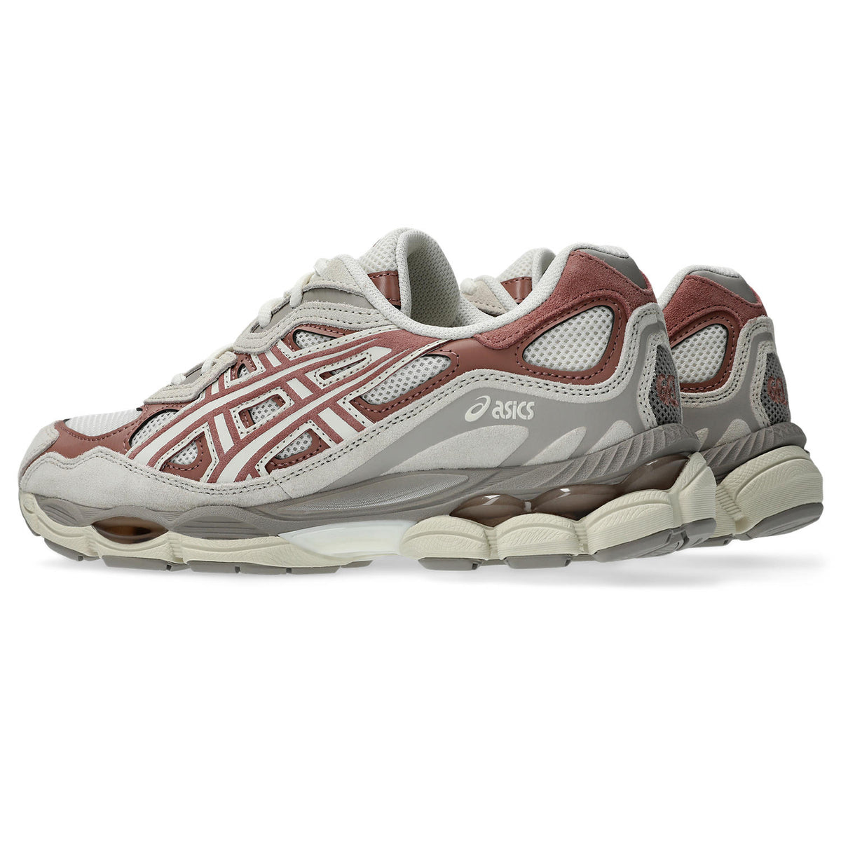 Sneakers Asics Gel-NYC écru et rouge – vue 4