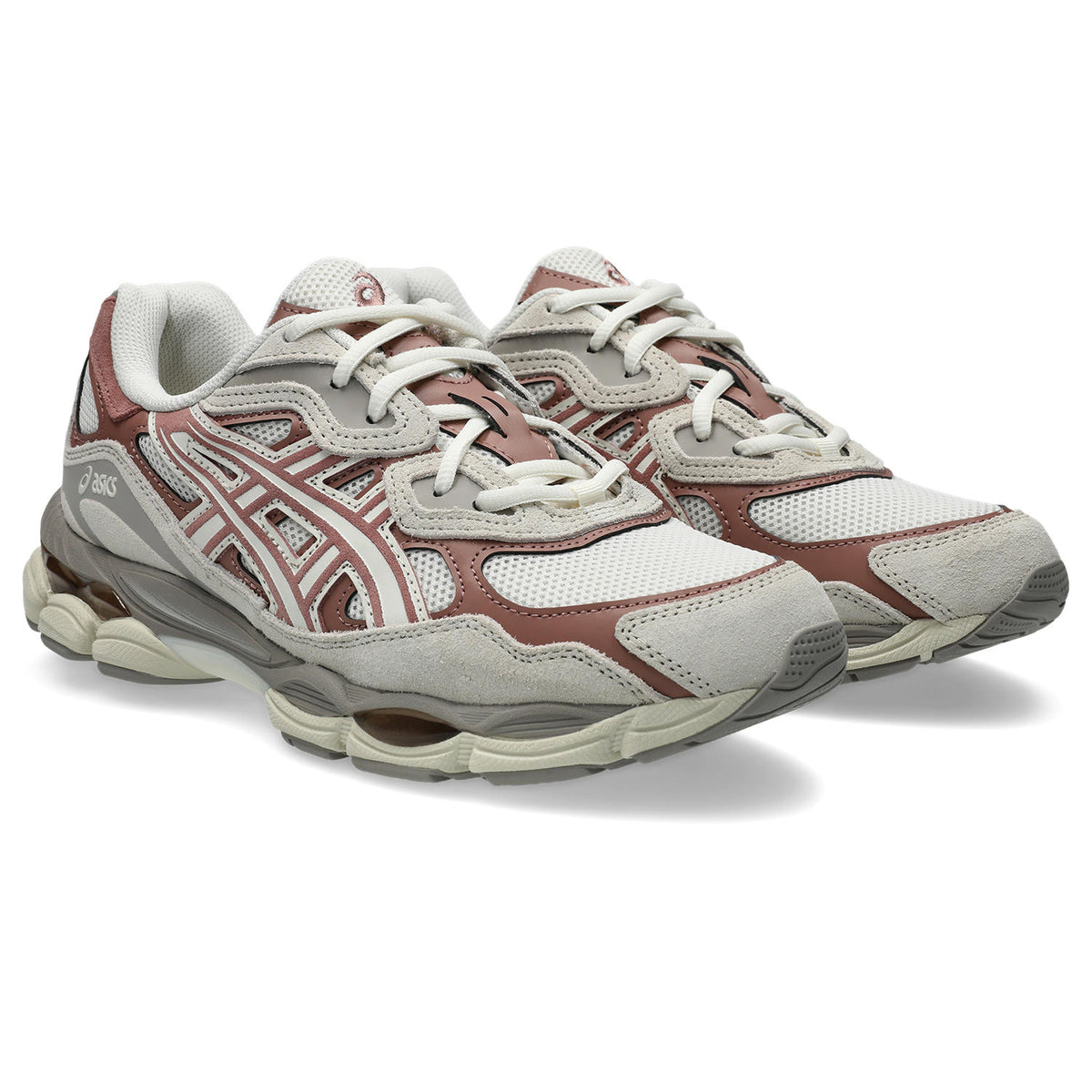 Sneakers Asics Gel-NYC écru et rouge – vue 3