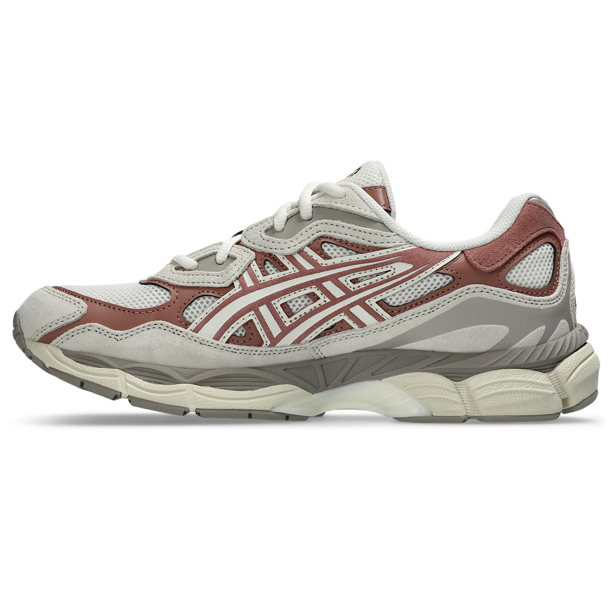 Sneakers Asics Gel-NYC écru et rouge – vue 2
