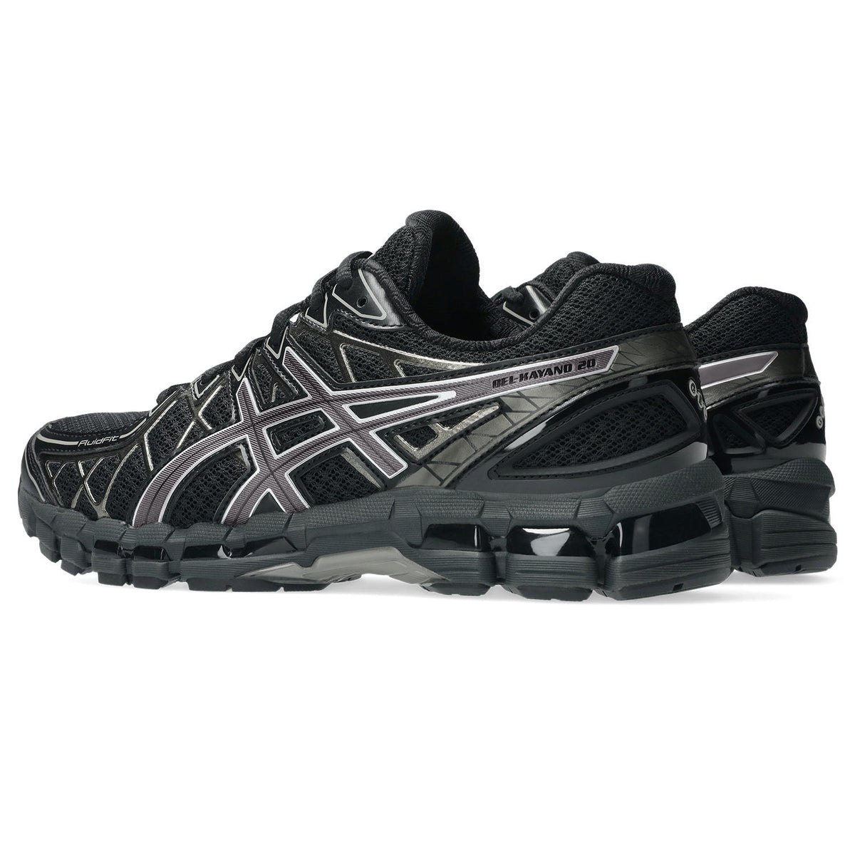 Chaussure de running Asics Gel-Kayano 20 noir et gris – vue 4