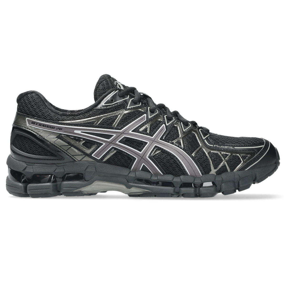 Chaussure de running Asics Gel-Kayano 20 noir et gris – vue 1