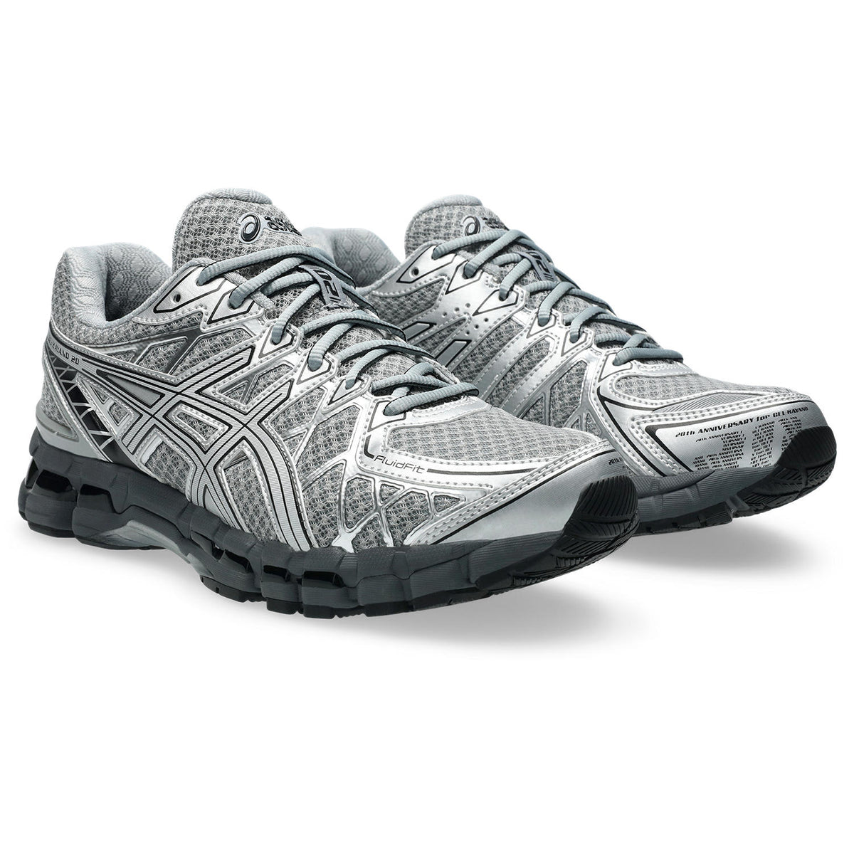 Chaussure de running Asics Gel-Kayano 20 gris et argent – vue 3