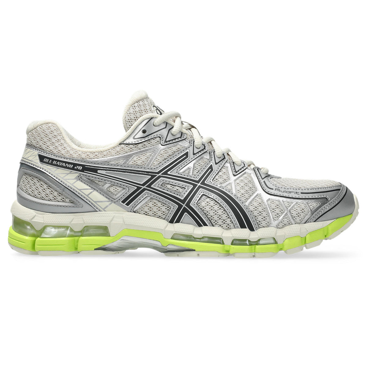 Chaussure de running Asics Gel-Kayano 20 gris et noir – vue 1