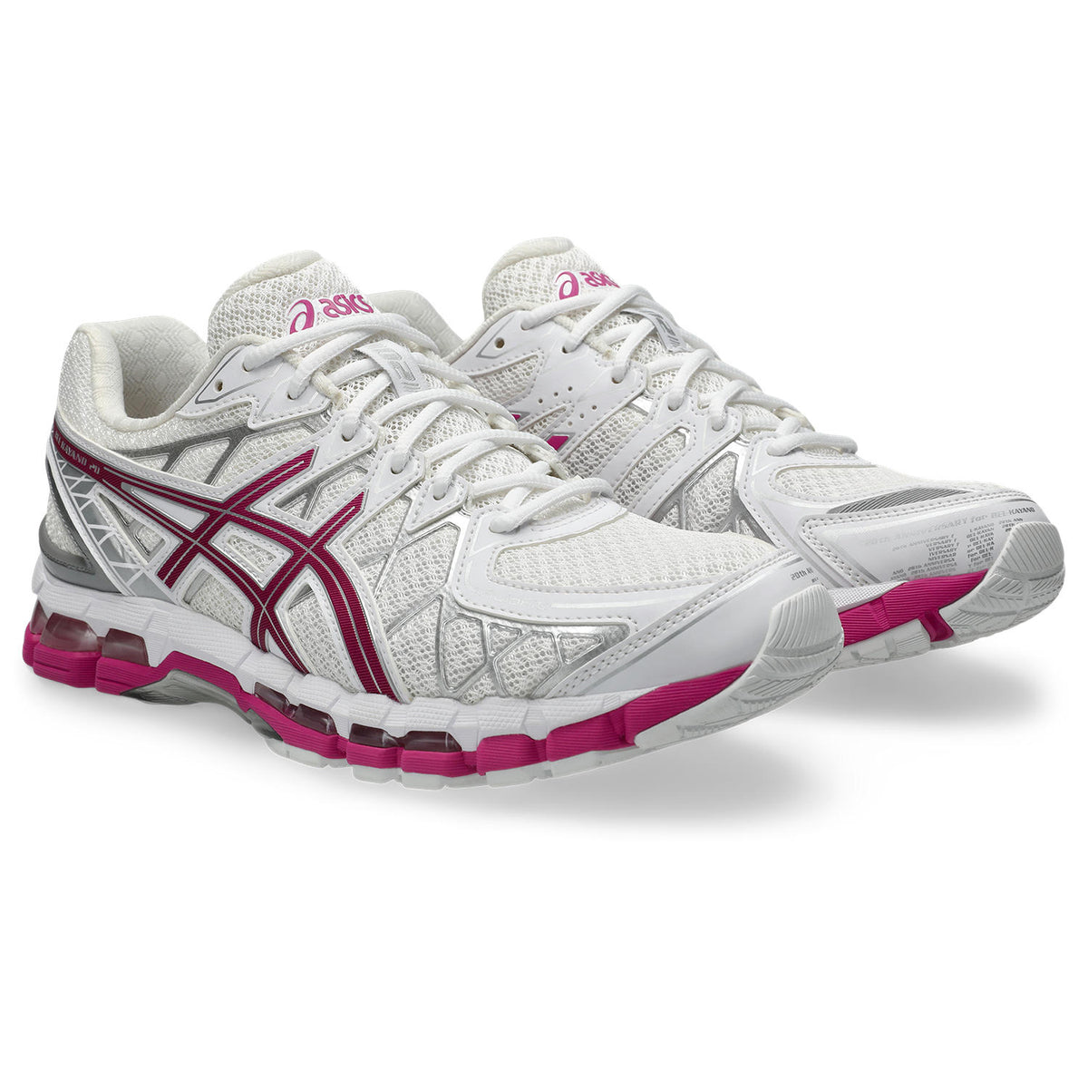 Chaussure de running Asics Gel-Kayano 20 blanc et rose – vue 3
