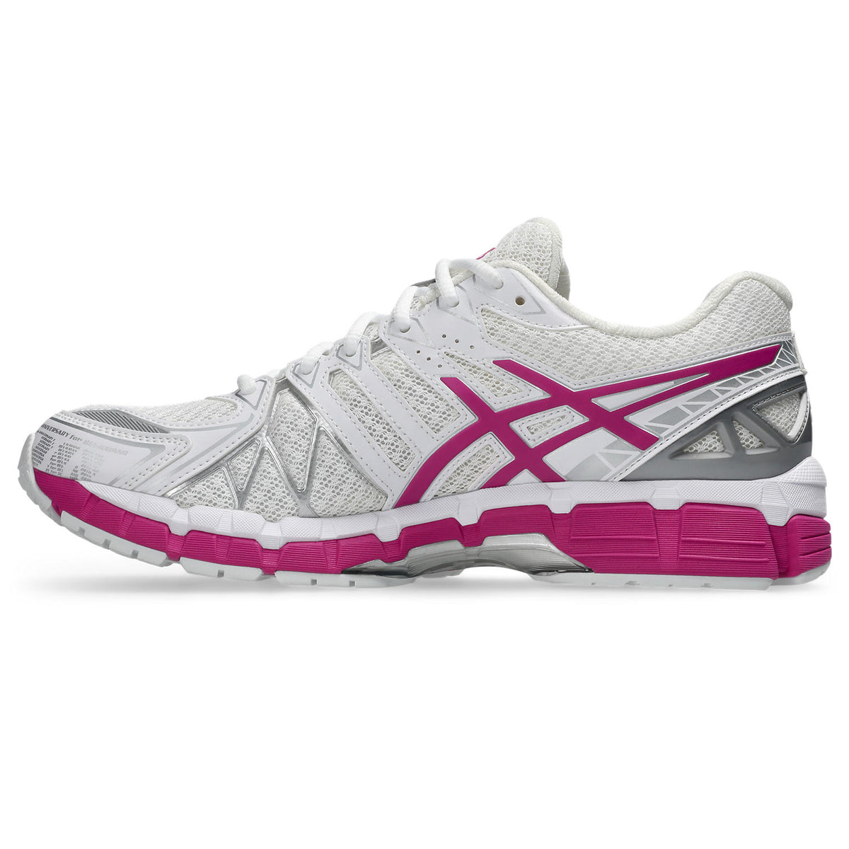 Chaussure de running Asics Gel-Kayano 20 blanc et rose – vue 2