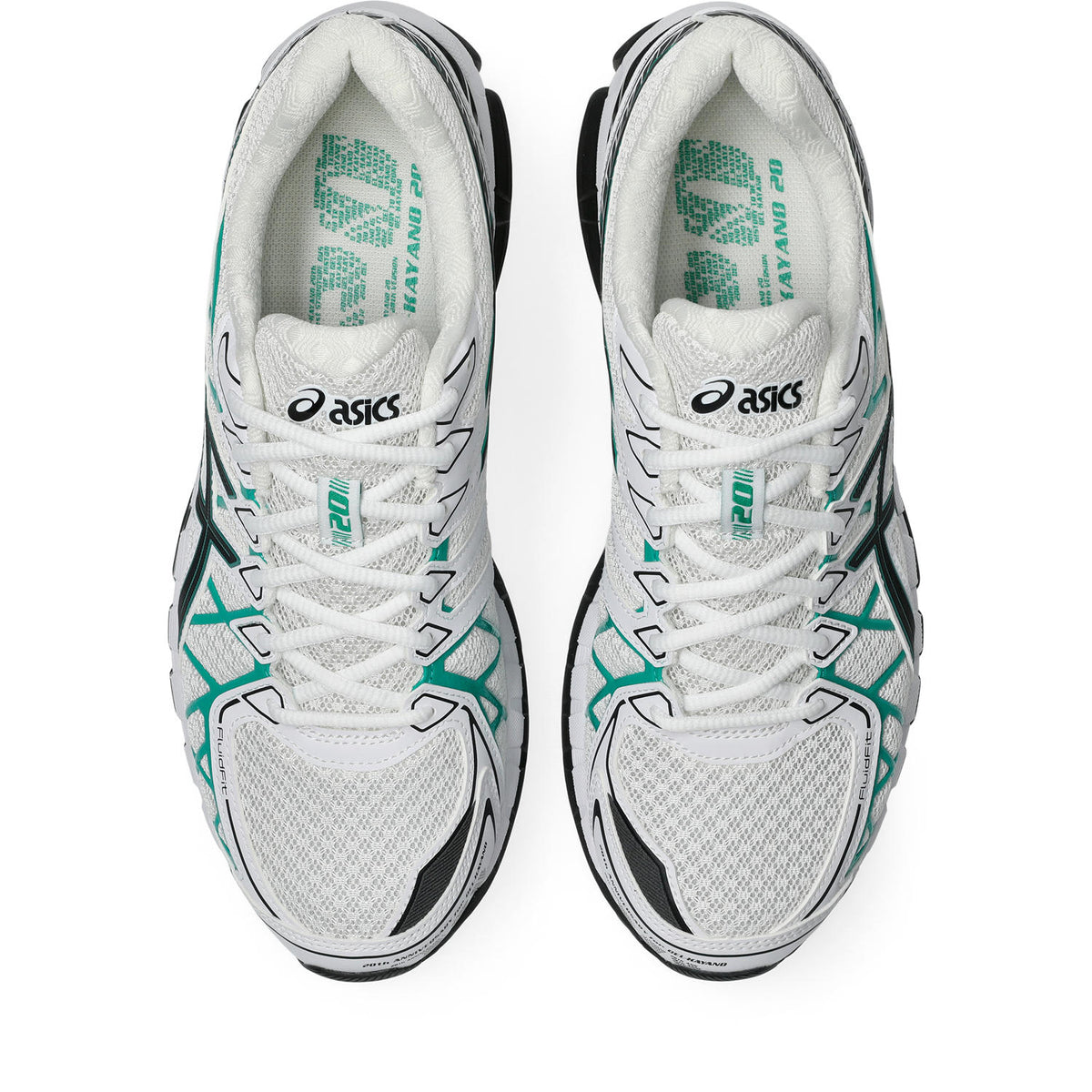 Chaussure de running Asics Gel-Kayano 20 blanc et vert – vue 5