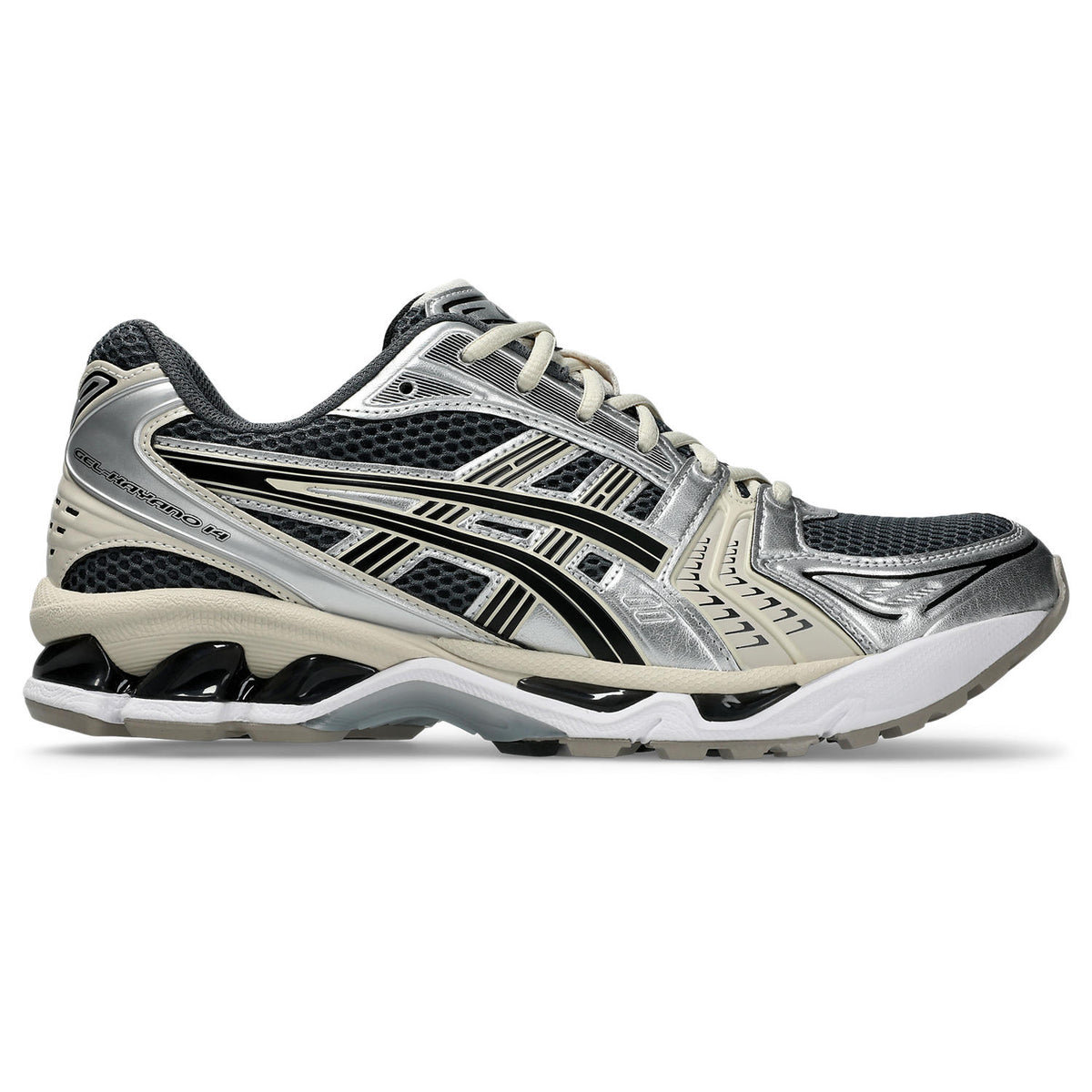 Chaussure de running Asics Gel-Kayano 14 gris et noir – vue 1