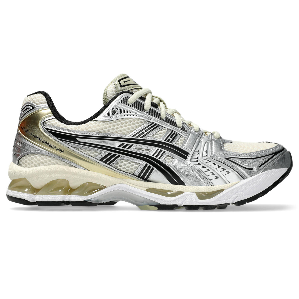 Chaussure de running Asics Gel-Kayano 14 Femme beige et argent – vue 1