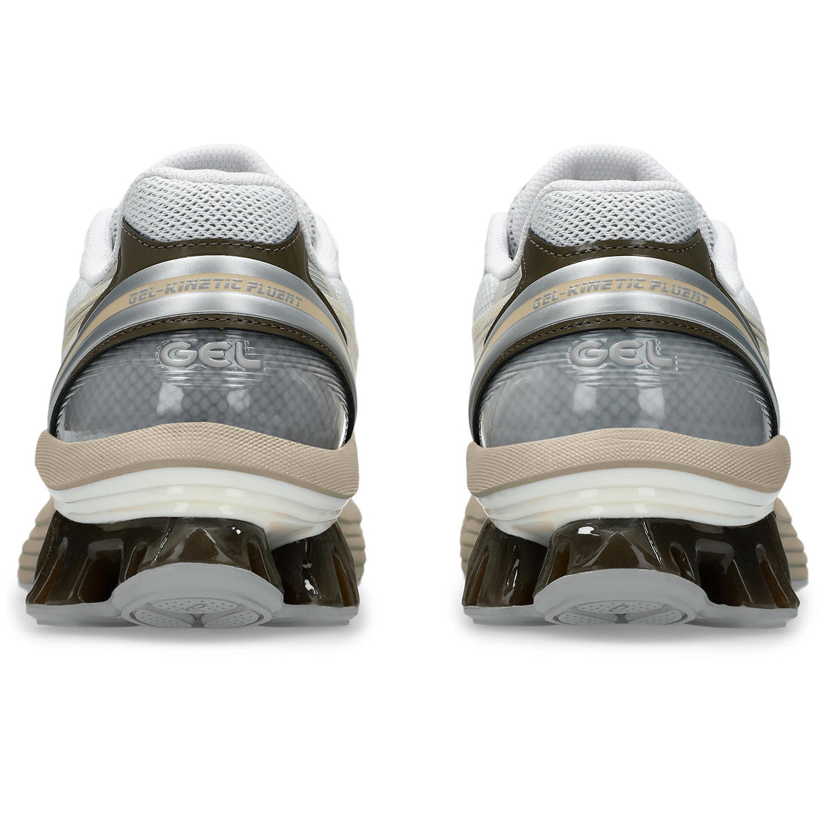 Chaussure de running Asics Gel-Kinetic Fluent blanc et beige – vue 5
