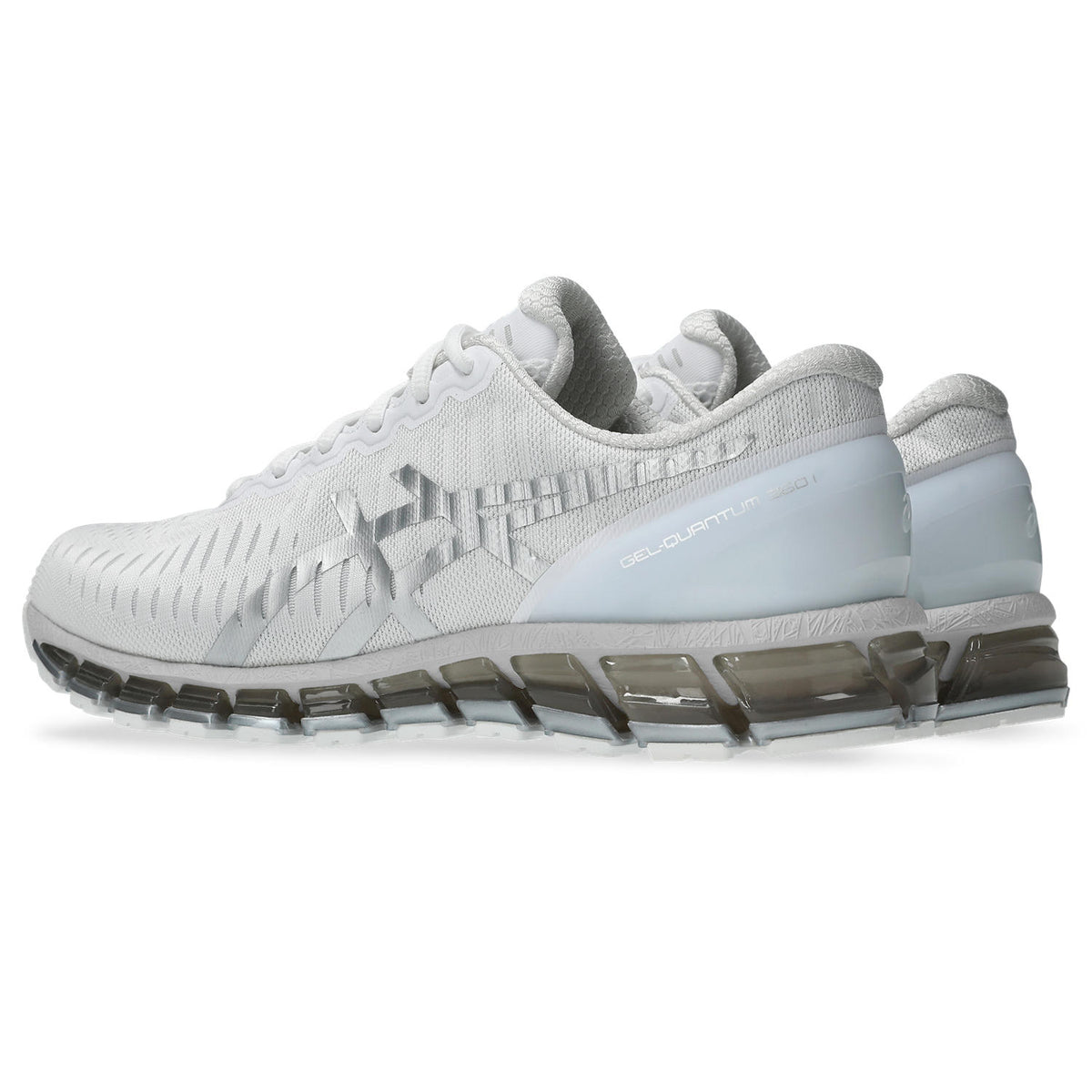 Chaussure de running Asics Gel-Quantum 360 blanc et argent – vue 4