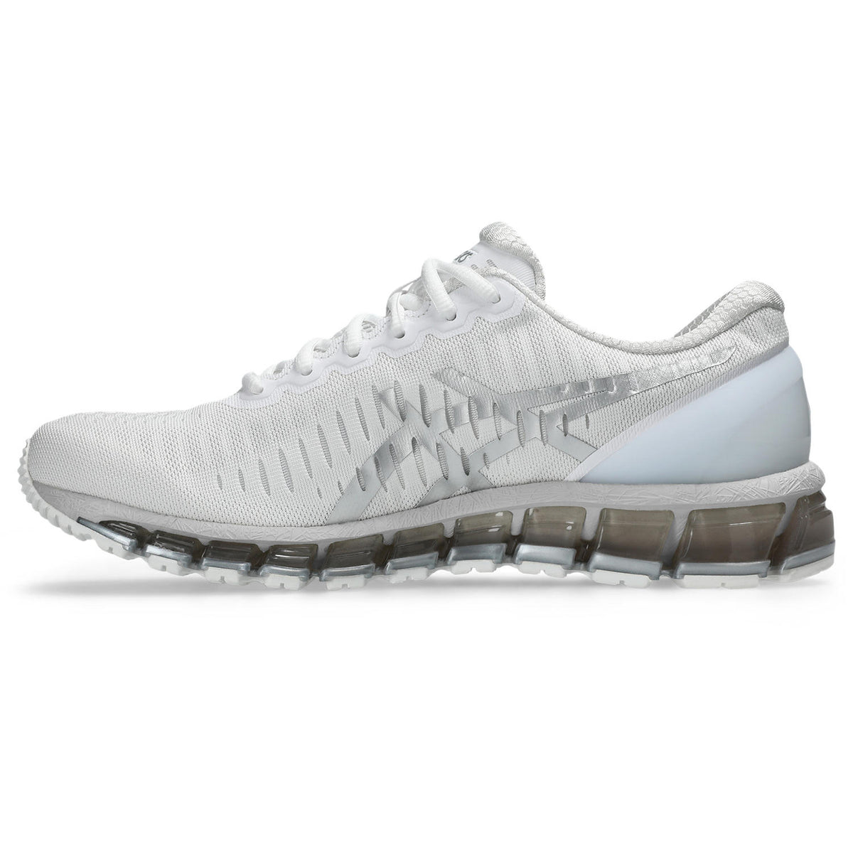 Chaussure de running Asics Gel-Quantum 360 blanc et argent – vue 2