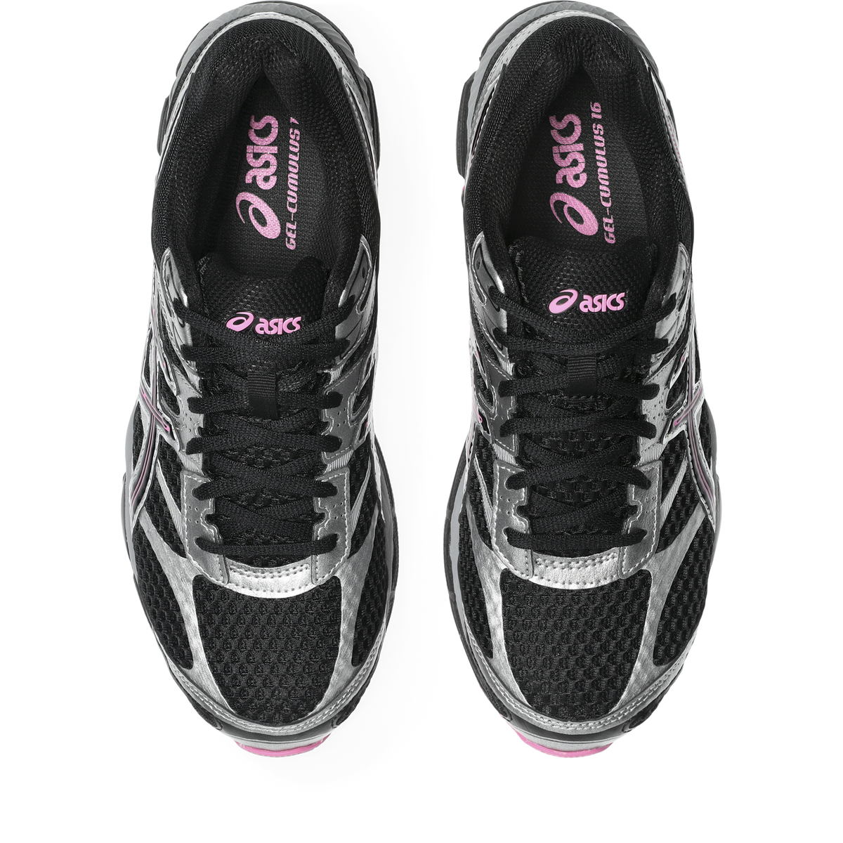 Chaussure de running Asics Gel-Cumulus 16 noir et rose – vue 4