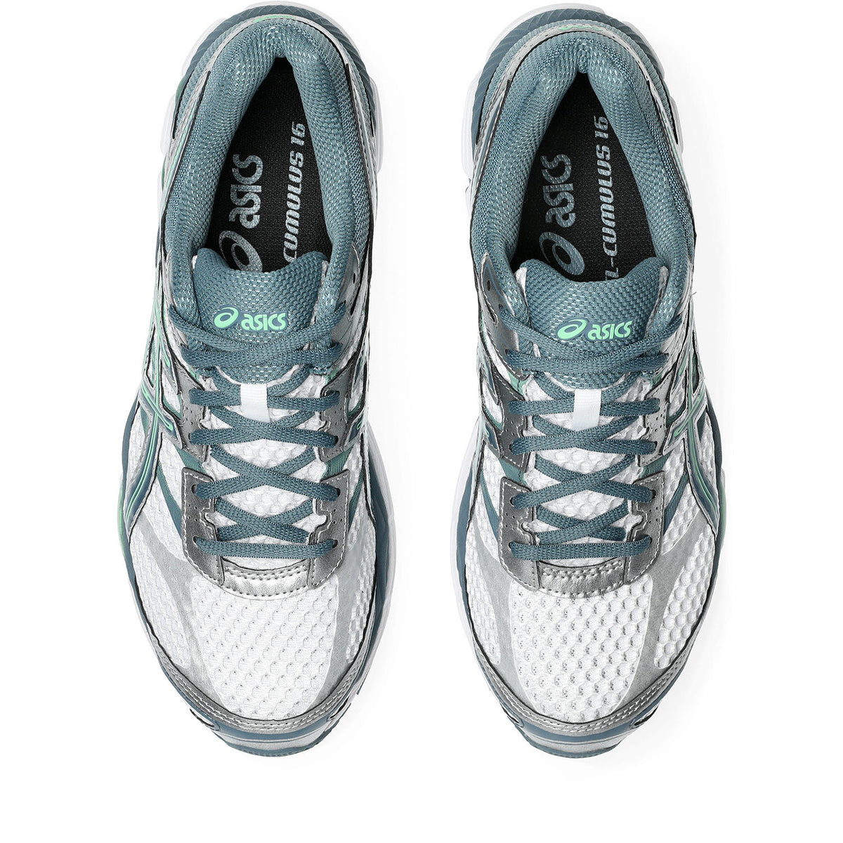 Chaussure de running Asics Gel-Cumulus 16 blanc et gris – vue 5