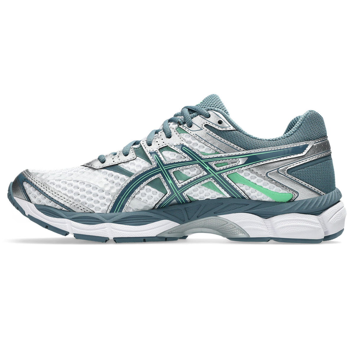 Chaussure de running Asics Gel-Cumulus 16 blanc et gris – vue 2