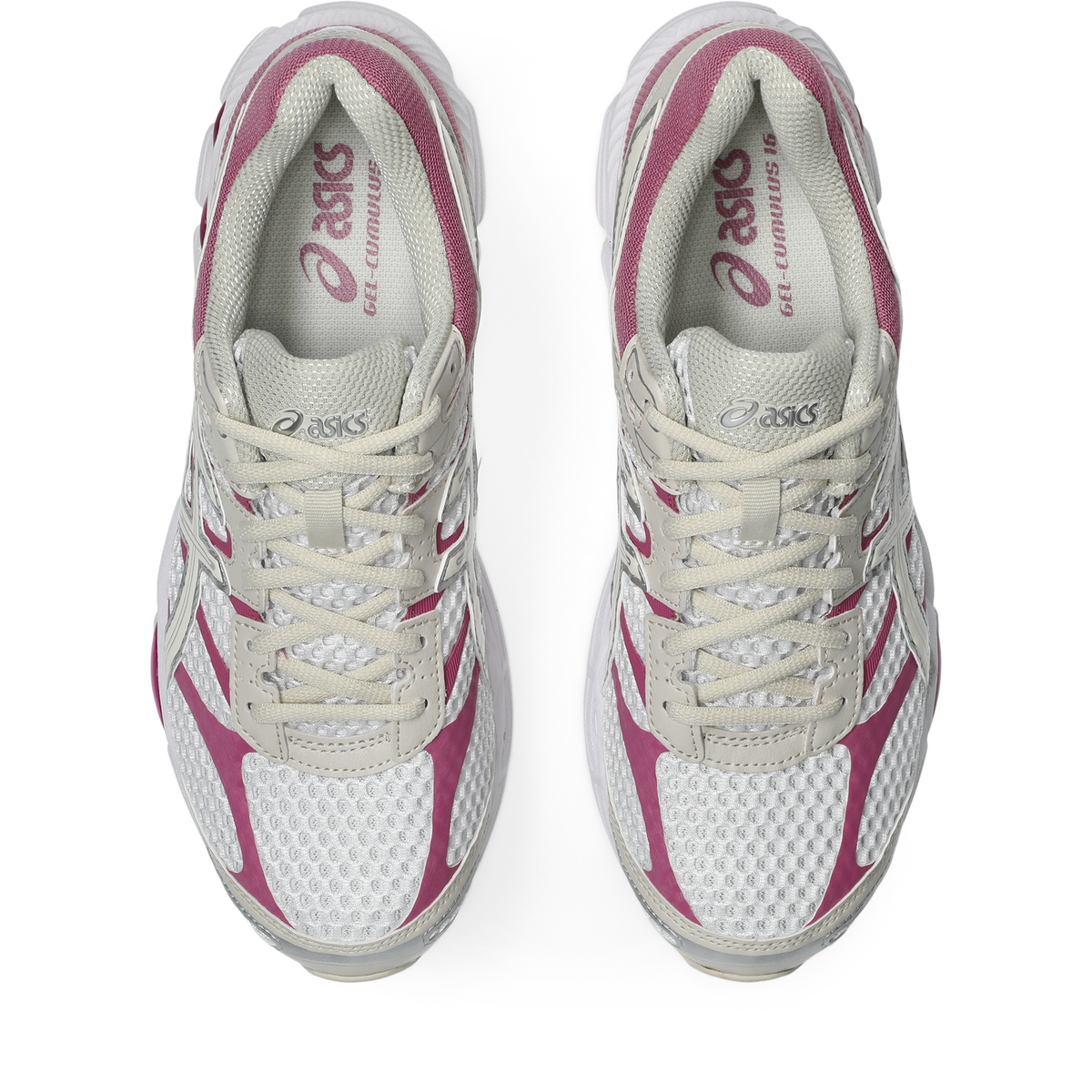 Chaussure de running Asics Gel-Cumulus 16 blanc et rose – vue 5