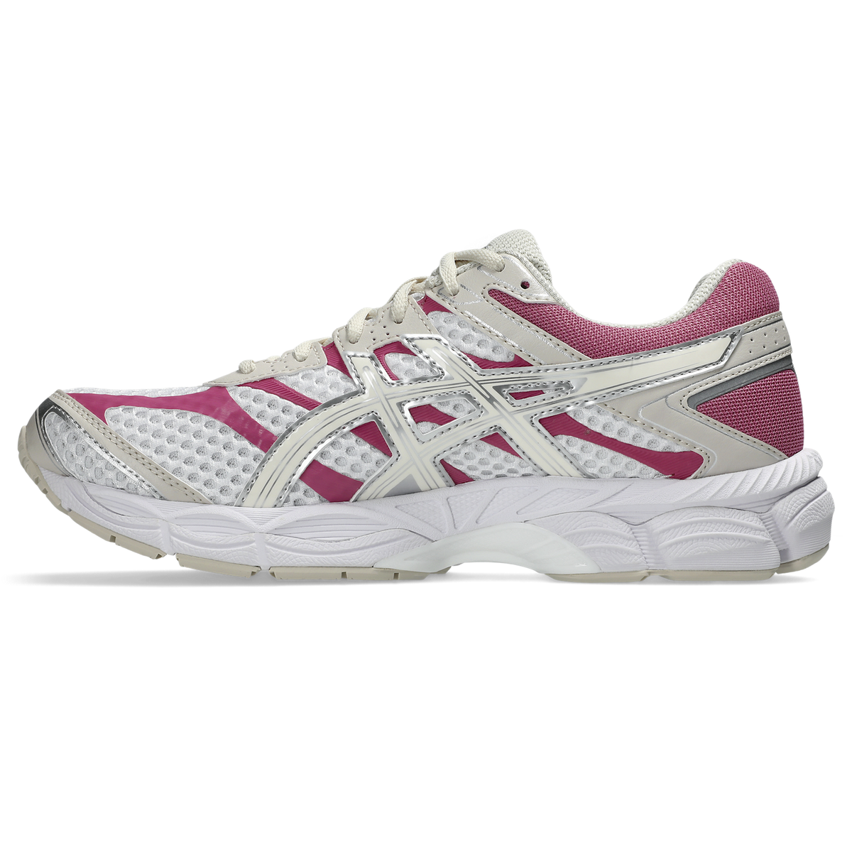 Chaussure de running Asics Gel-Cumulus 16 blanc et rose – vue 2