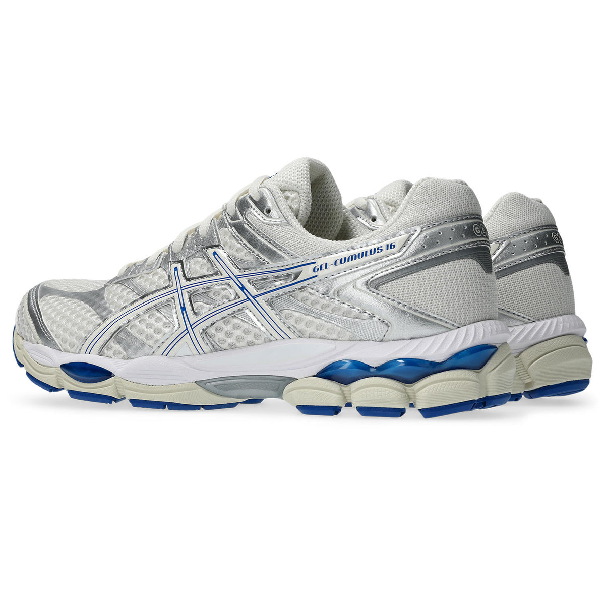 Chaussure de running Asics Gel-Cumulus 16 écru et bleu – vue 4