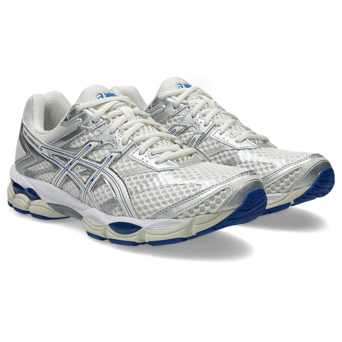 Chaussure de running Asics Gel-Cumulus 16 écru et bleu – vue 3