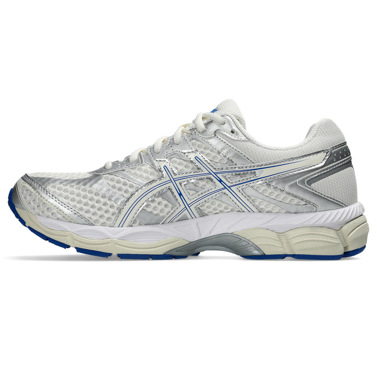 Chaussure de running Asics Gel-Cumulus 16 écru et bleu – vue 2