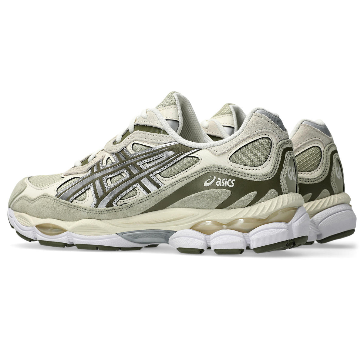 Sneakers Asics Gel-NYC beige et argent – vue 4