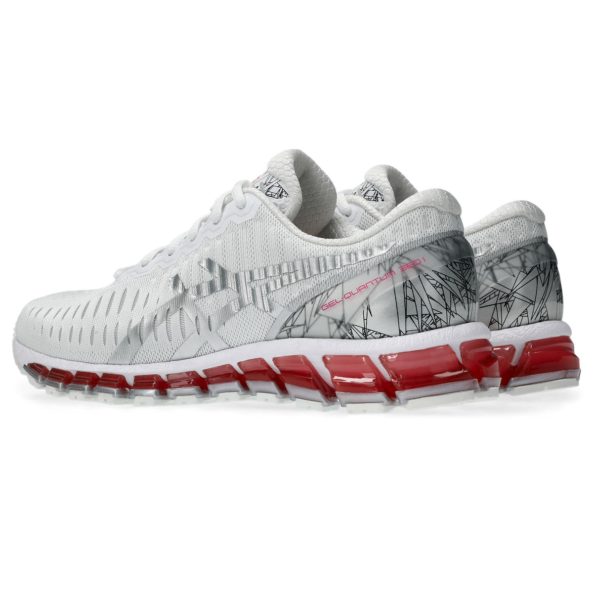 Chaussure de running Asics Gel-Quantum 360 blanc et rose – vue 4