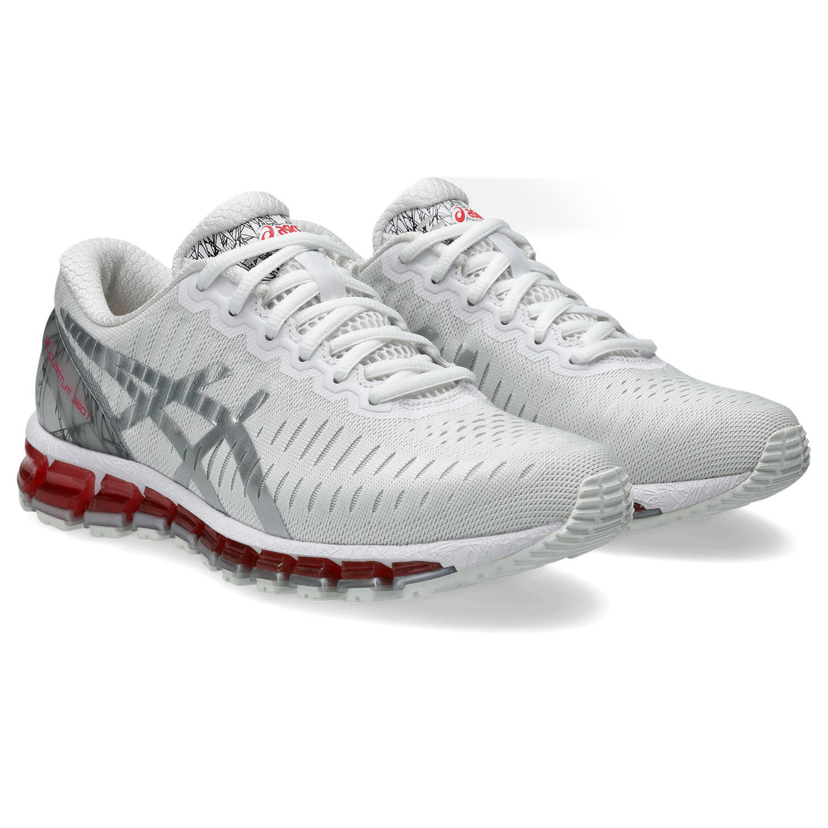 Chaussure de running Asics Gel-Quantum 360 blanc et rose – vue 3