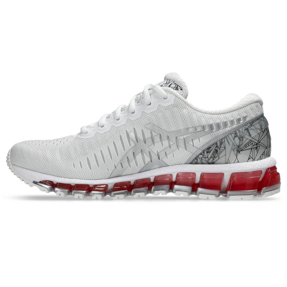 Chaussure de running Asics Gel-Quantum 360 blanc et rose – vue 2