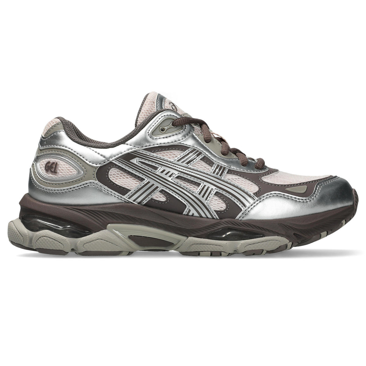 Sneakers Asics Gel-NYC 2.0 Femme rose et argent – vue 1