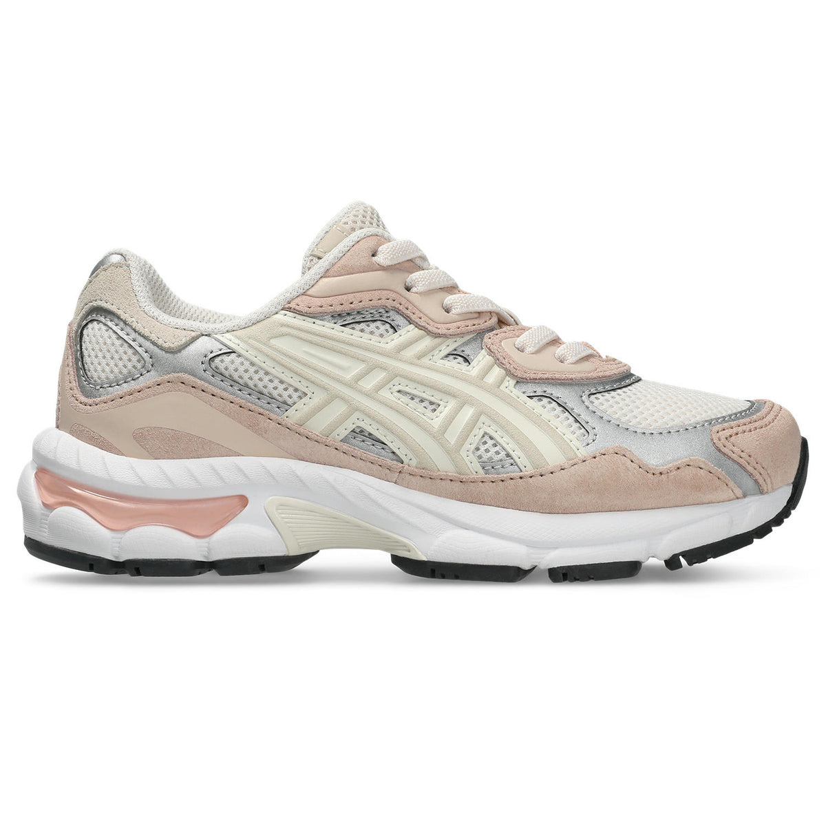 Sneakers Asics Gel-NYC Enfant rose et écru – vue 1