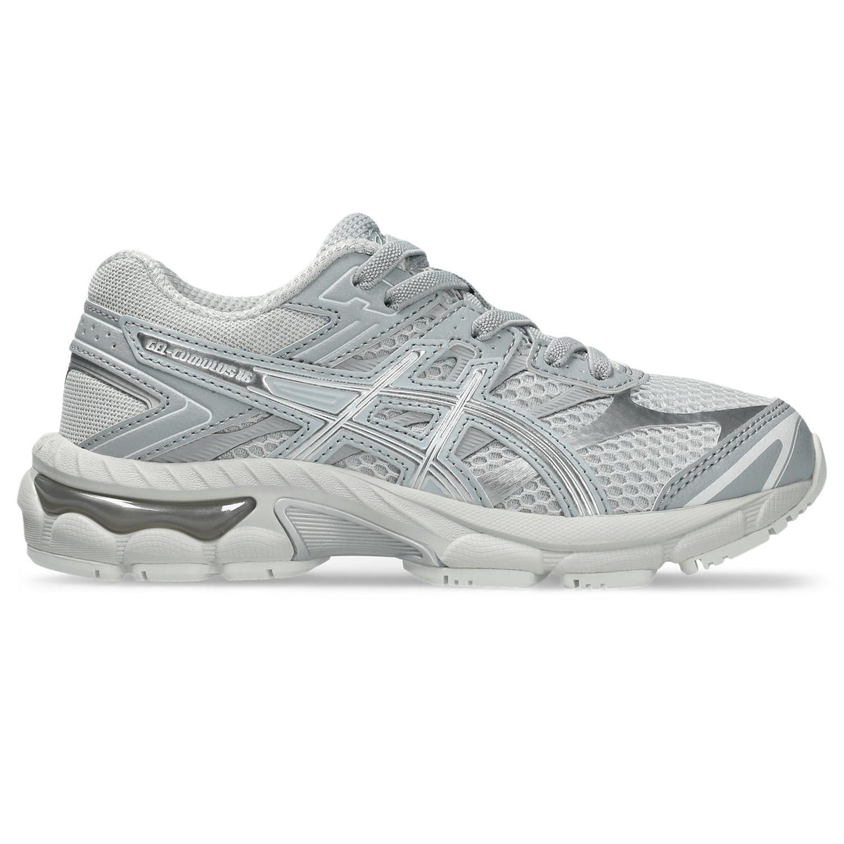 Chaussure de running Asics Gel-Cumulus 16 Enfant gris et argent – vue 1