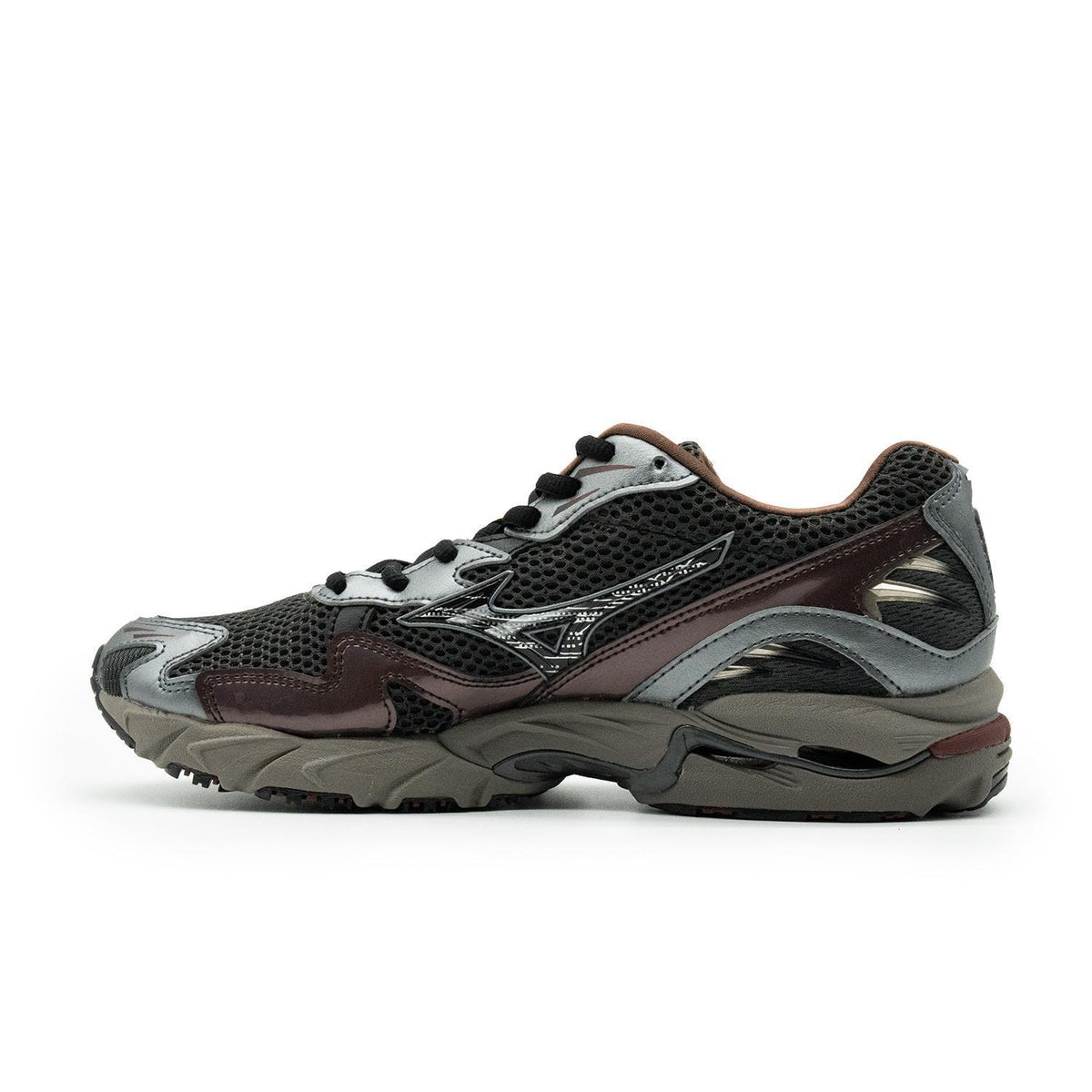 Chaussure de running Mizuno Wave Rider 10 noir et marron – vue 2