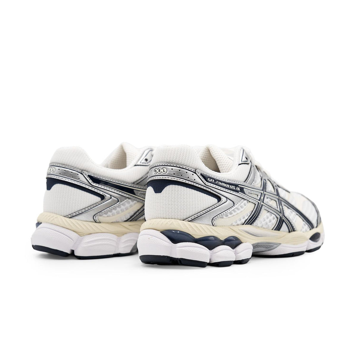 Chaussure de running Asics Gel-Cumulus 16 blanc et bleu – vue 4