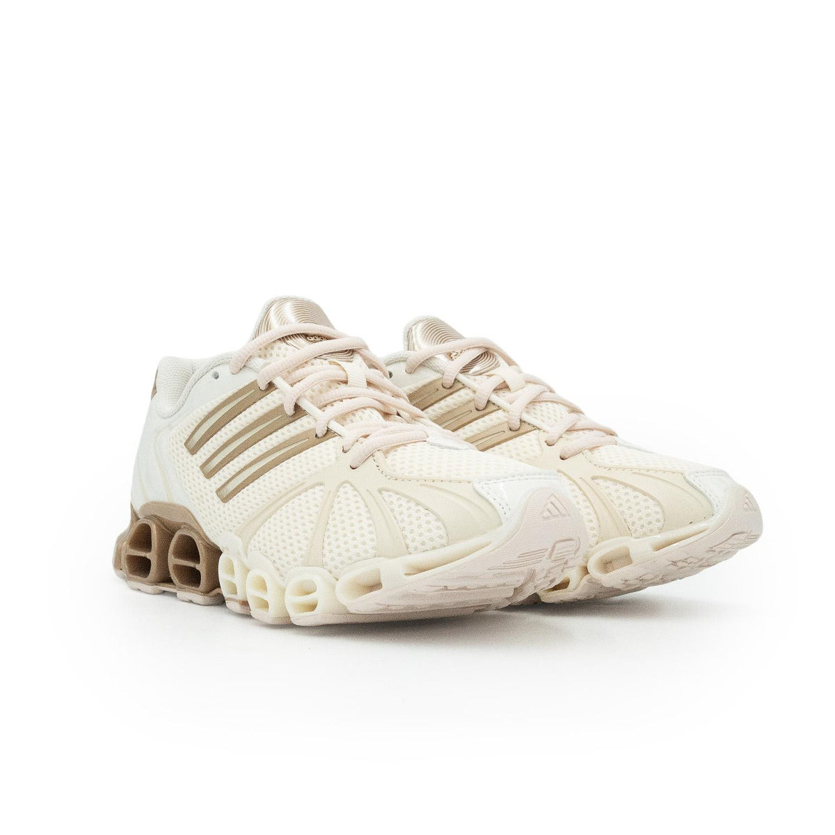 Sneakers Adidas Mega Ghostride Femme écru et orange – vue 3