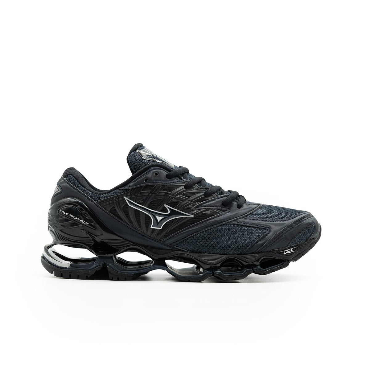 Chaussure de running Mizuno Wave Prophecy bleu et noir – vue 1