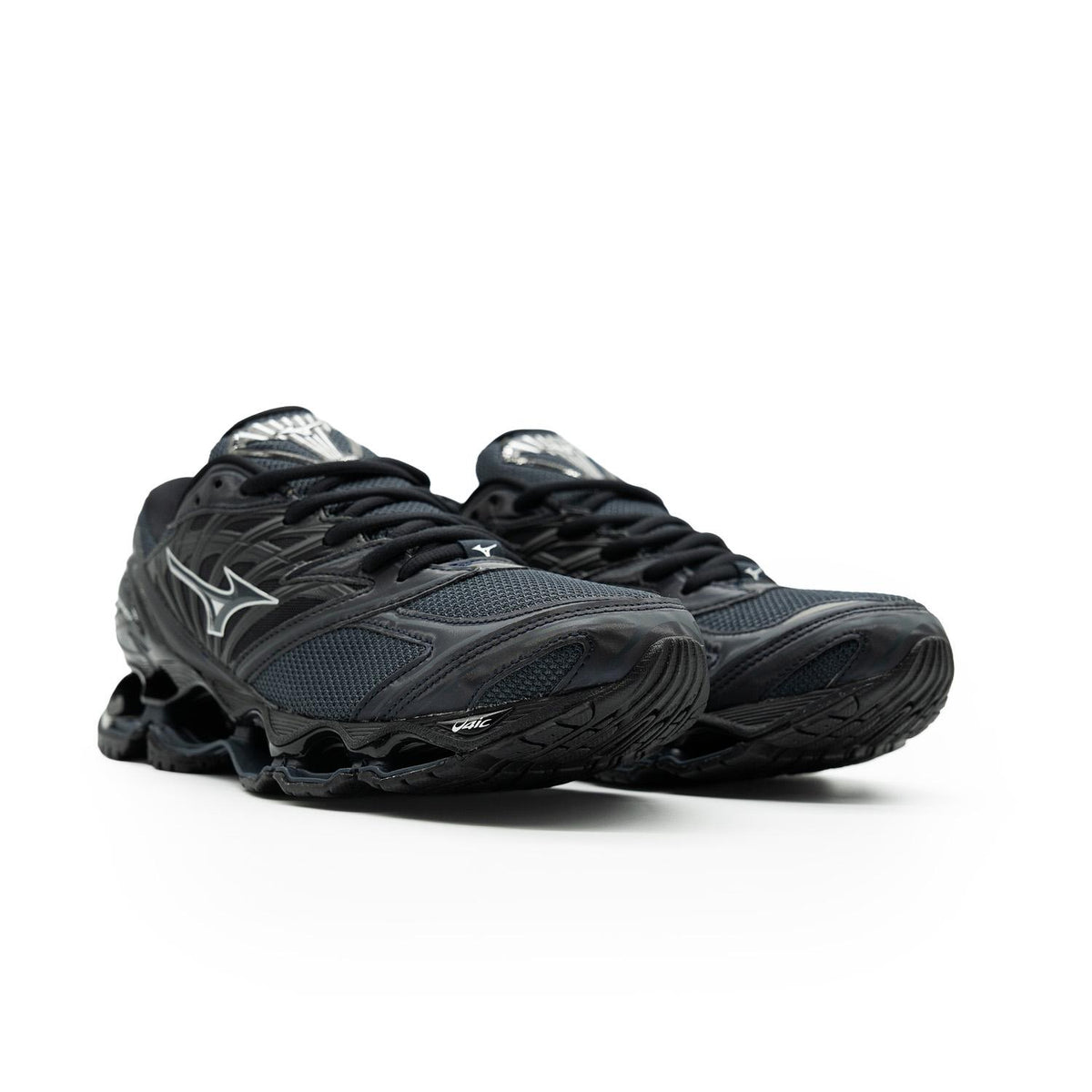 Chaussure de running Mizuno Wave Prophecy bleu et noir – vue 3