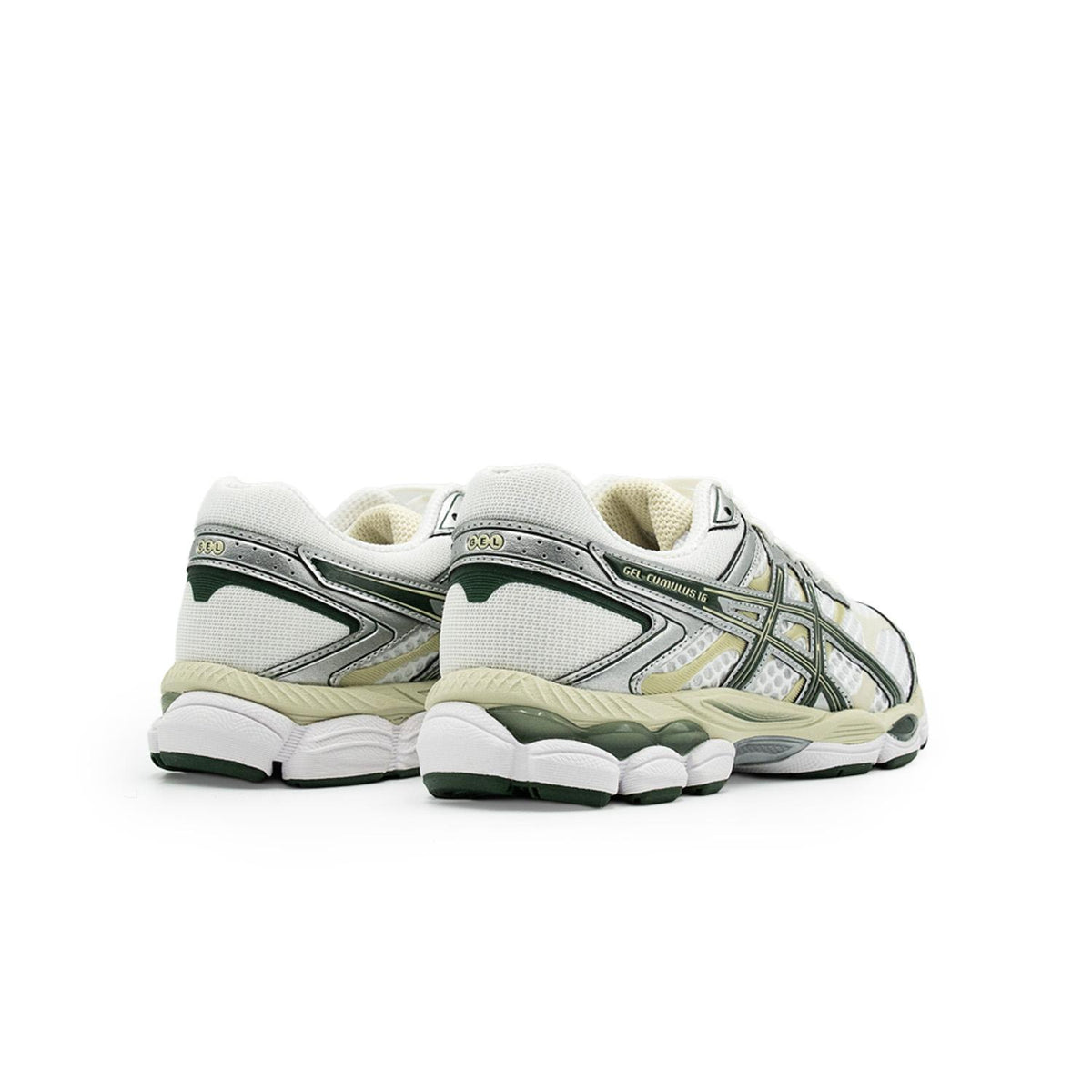 Chaussure de running Asics Gel-Cumulus 16 blanc et vert – vue 4