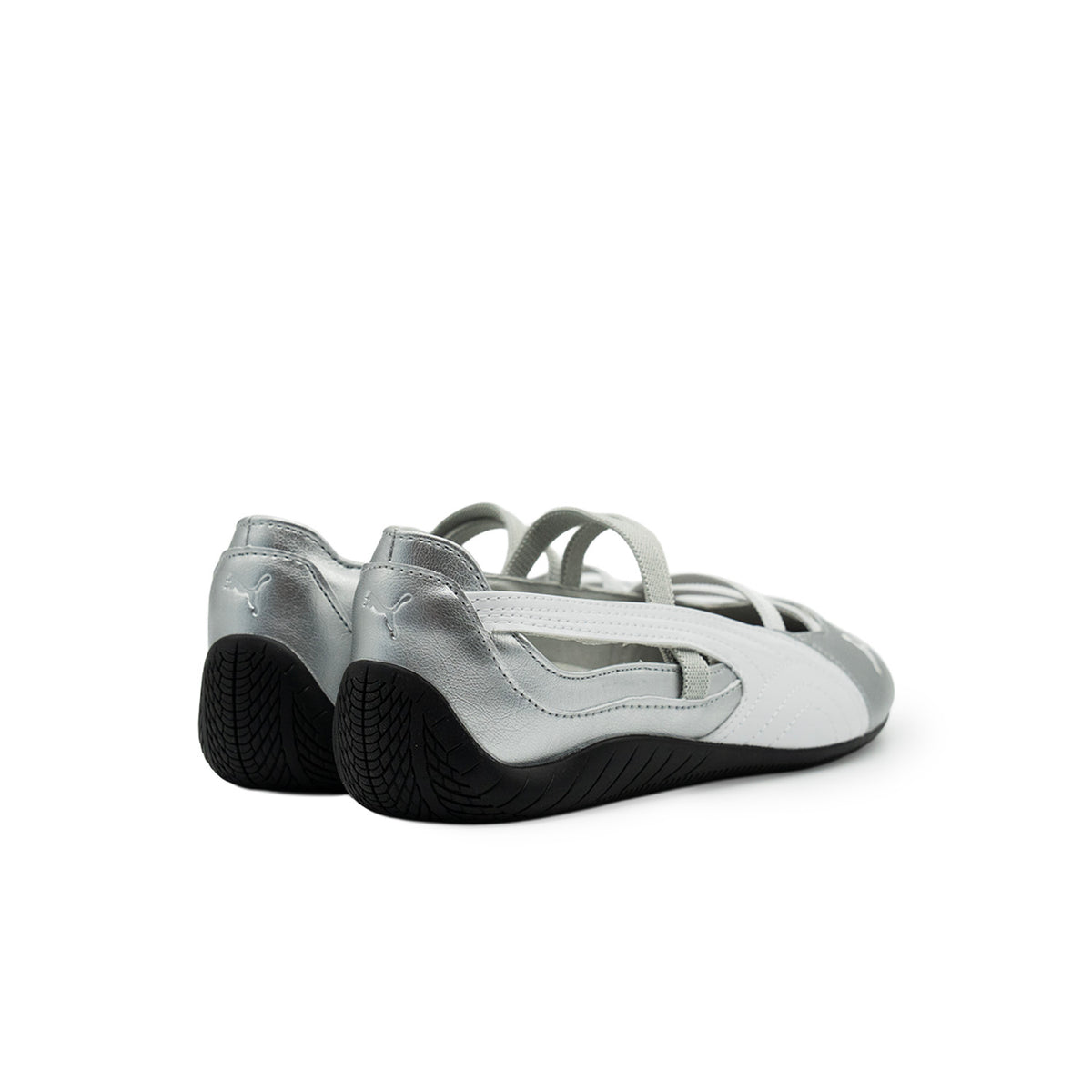 Sneakers Puma Speedcat Ballet Metallic Femme argent et blanc – vue 4