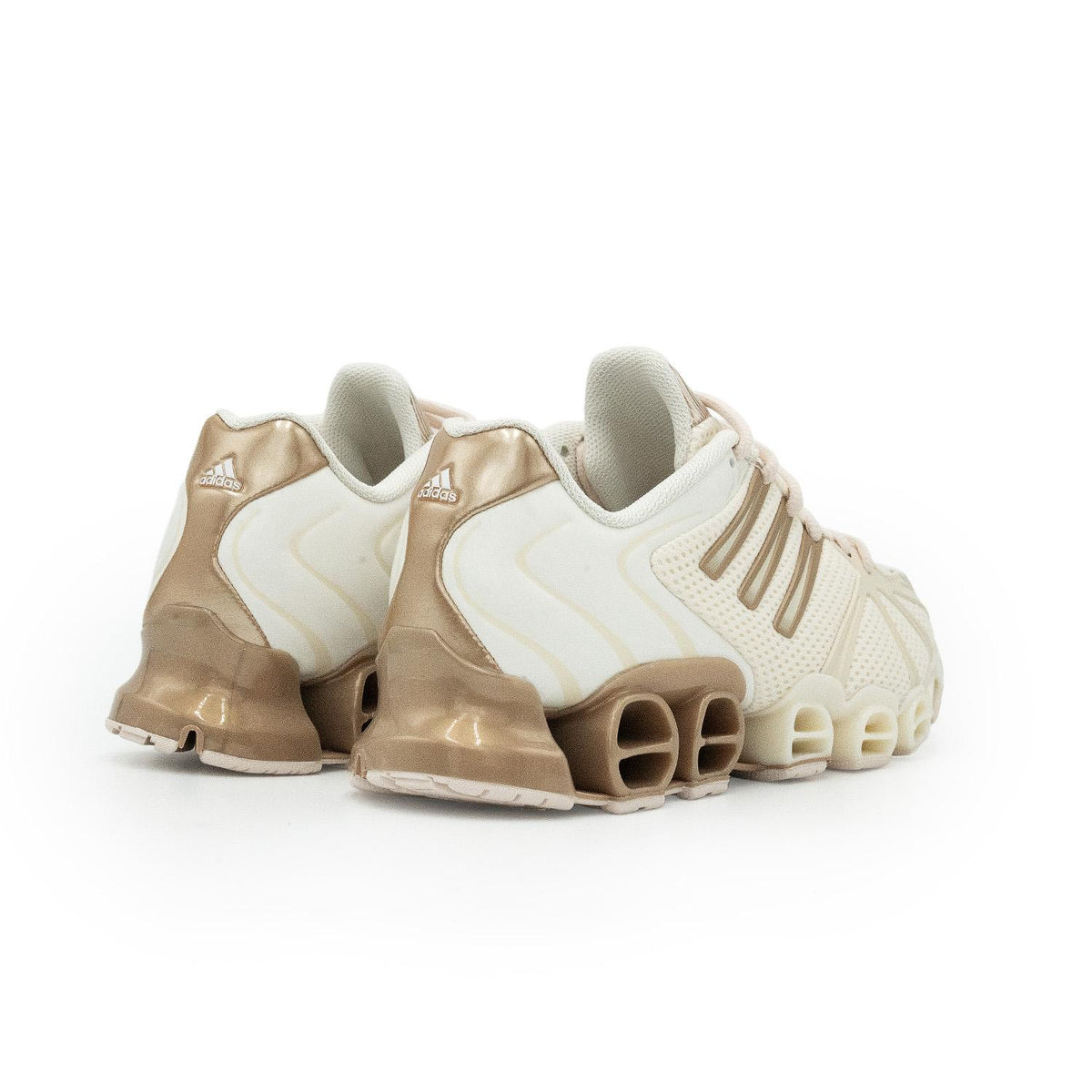 Sneakers Adidas Mega Ghostride Femme écru et orange – vue 4