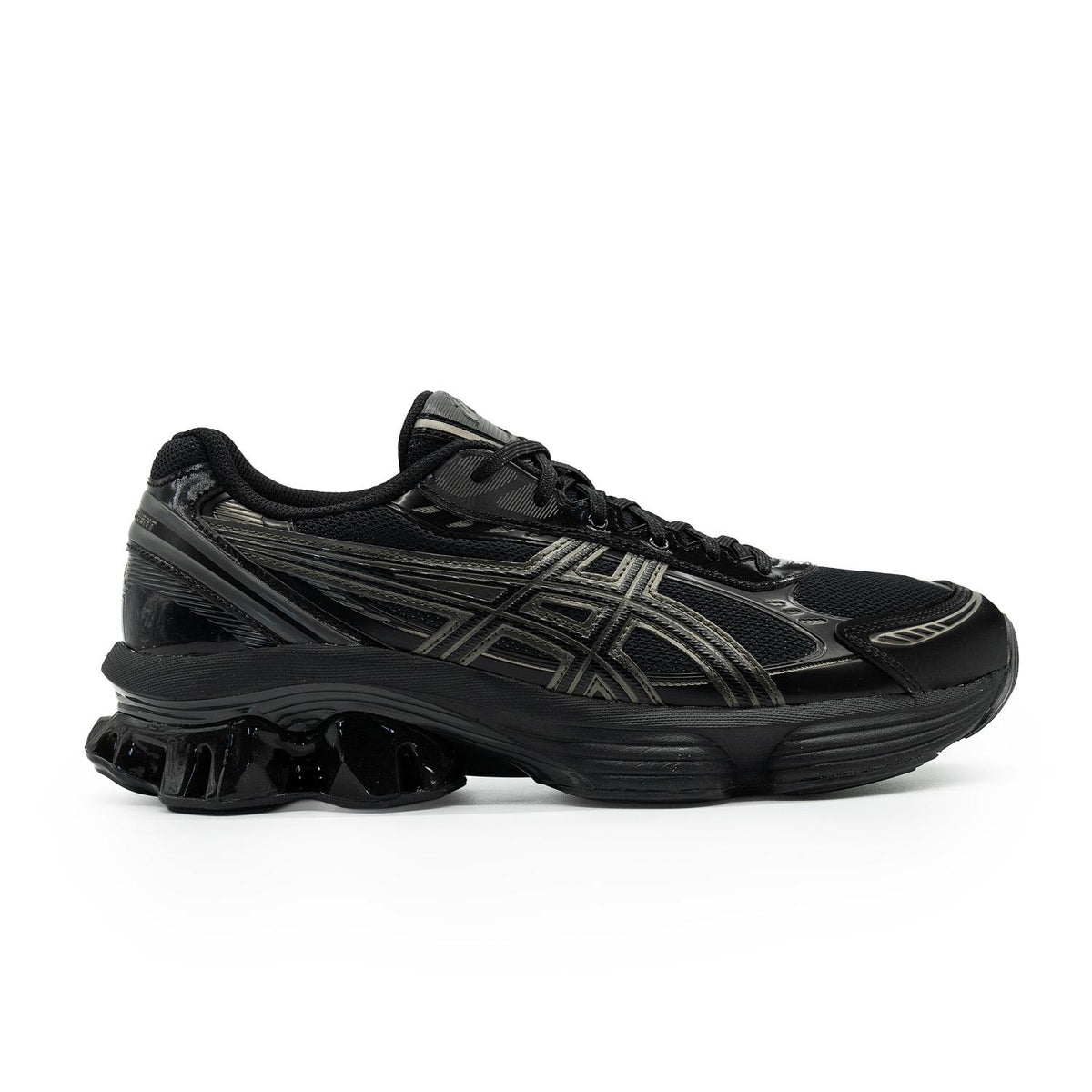 Chaussure de running Asics Gel-Kinetic Fluent noir et gris – vue 1