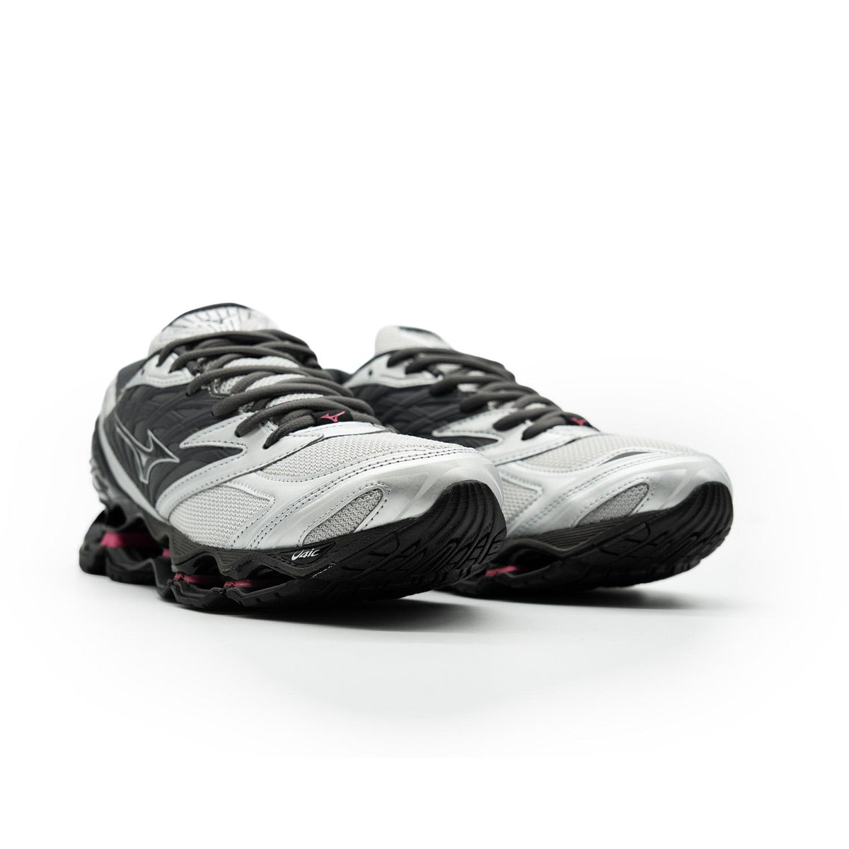 Chaussure de running Mizuno Wave Prophecy gris et noir – vue 3