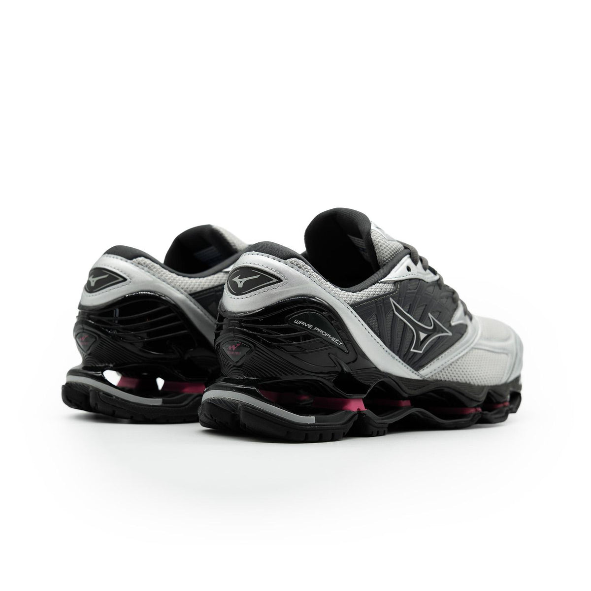 Chaussure de running Mizuno Wave Prophecy gris et noir – vue 4