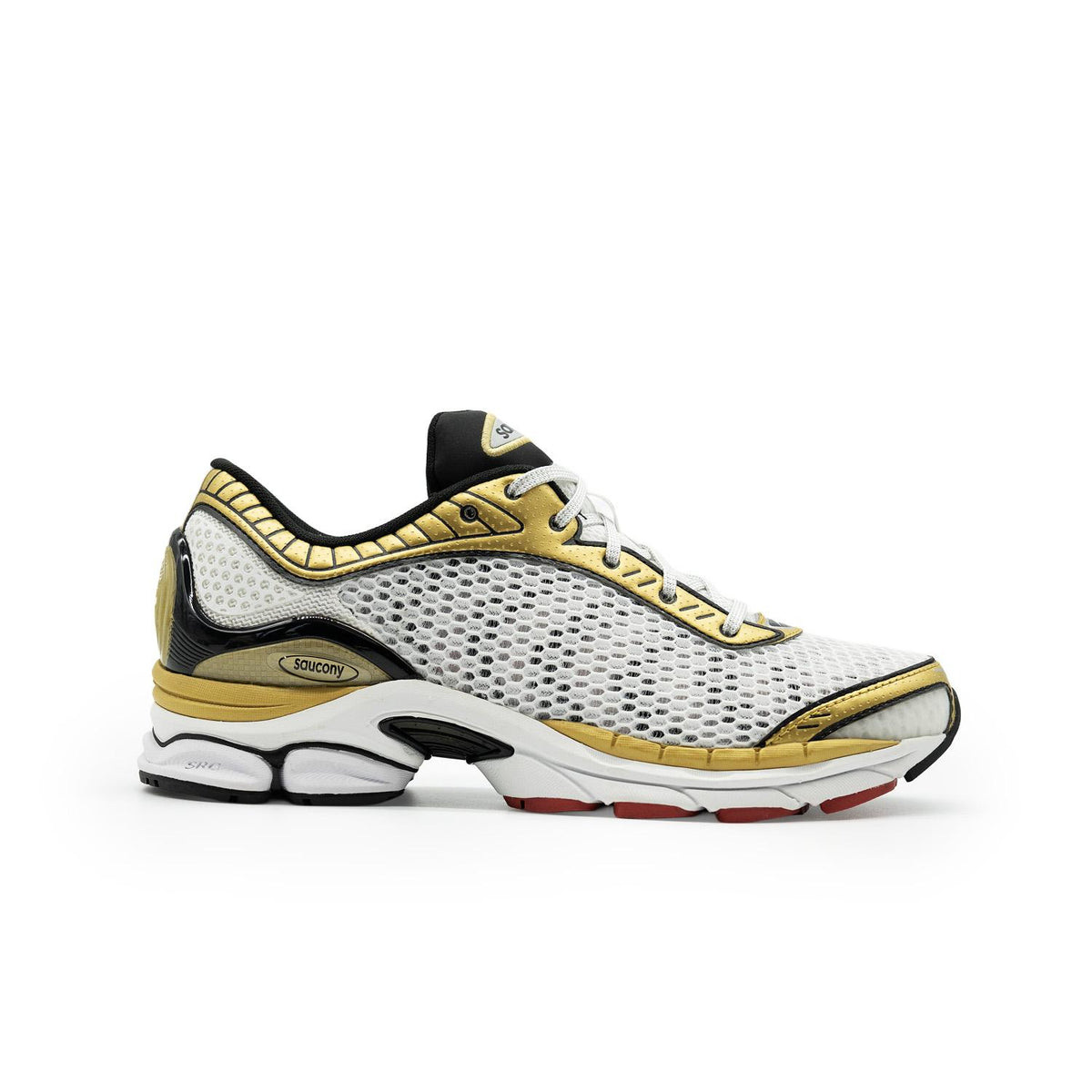 Chaussure de running Saucony ProGrid Paramount blanc et or – vue 1