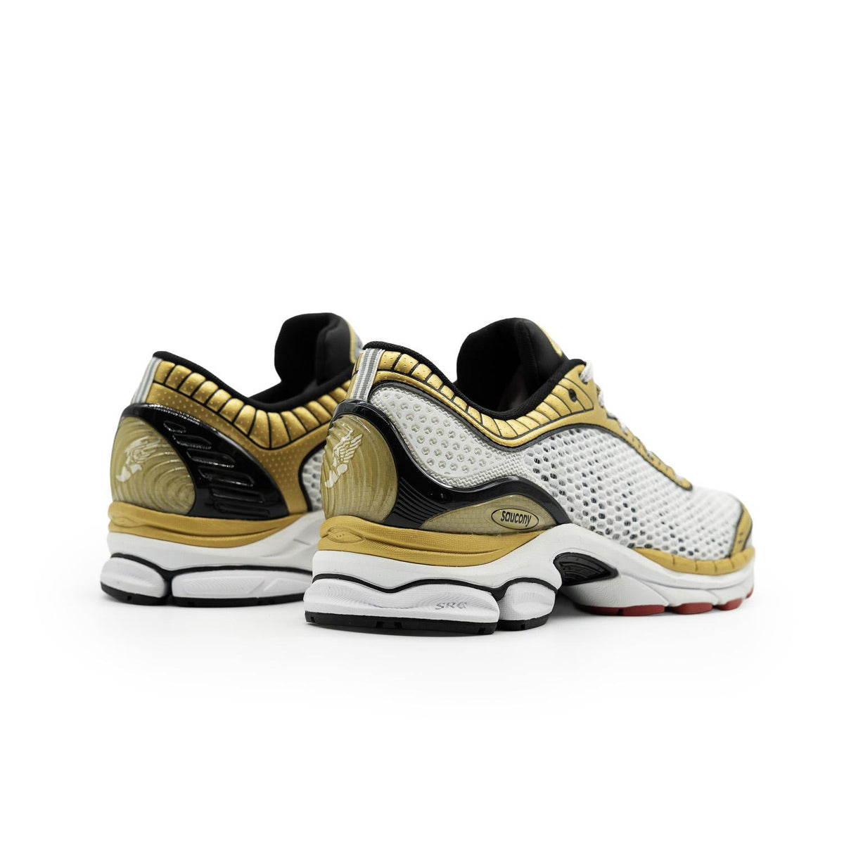 Chaussure de running Saucony ProGrid Paramount blanc et or – vue 4