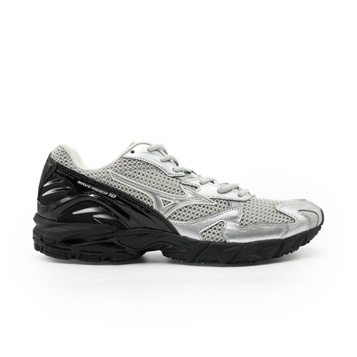 Chaussure de running Mizuno Wave Rider 10 bleu et argent – vue 1