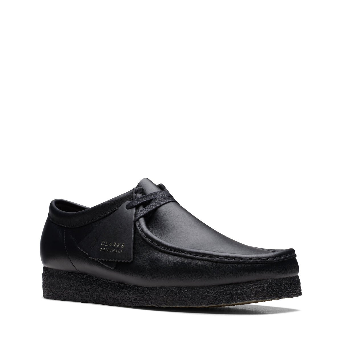 Desert boot Clarks Wallabee noir – vue 3